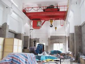 陜西省安康相子壩電站啟閉機(jī)安裝現(xiàn)場